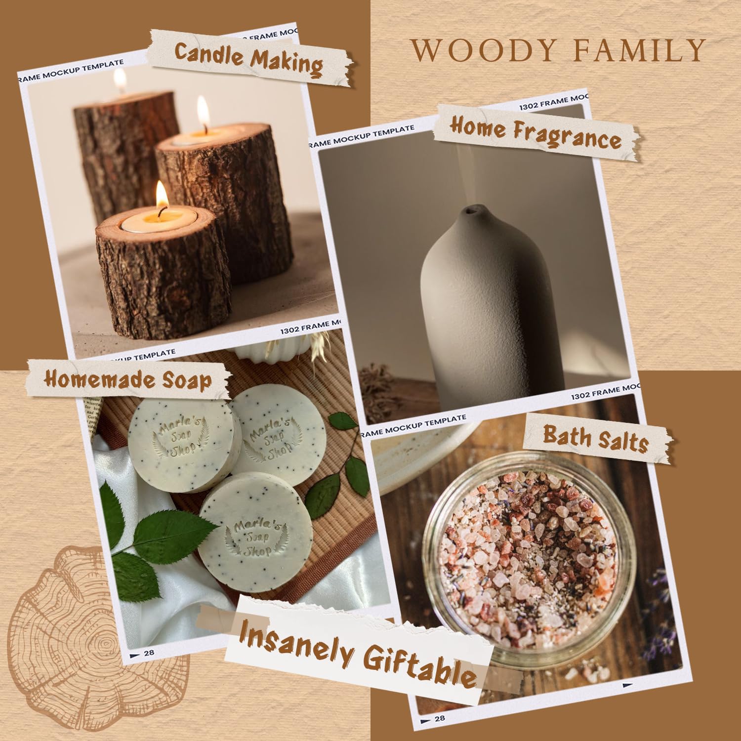 ARVIDSSON Woody Set Pin – diffusion légère et ambiance naturelle dans la maison