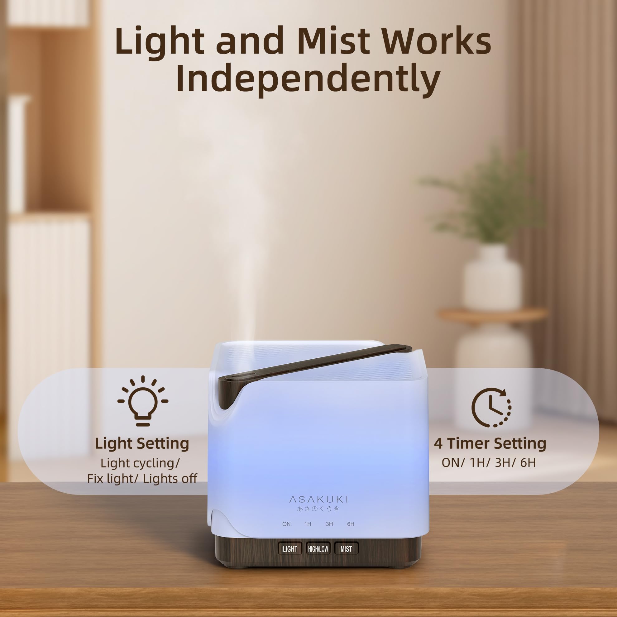 ASAKUKI Diffuseur cadeau élégant, idée pratique et bien-être