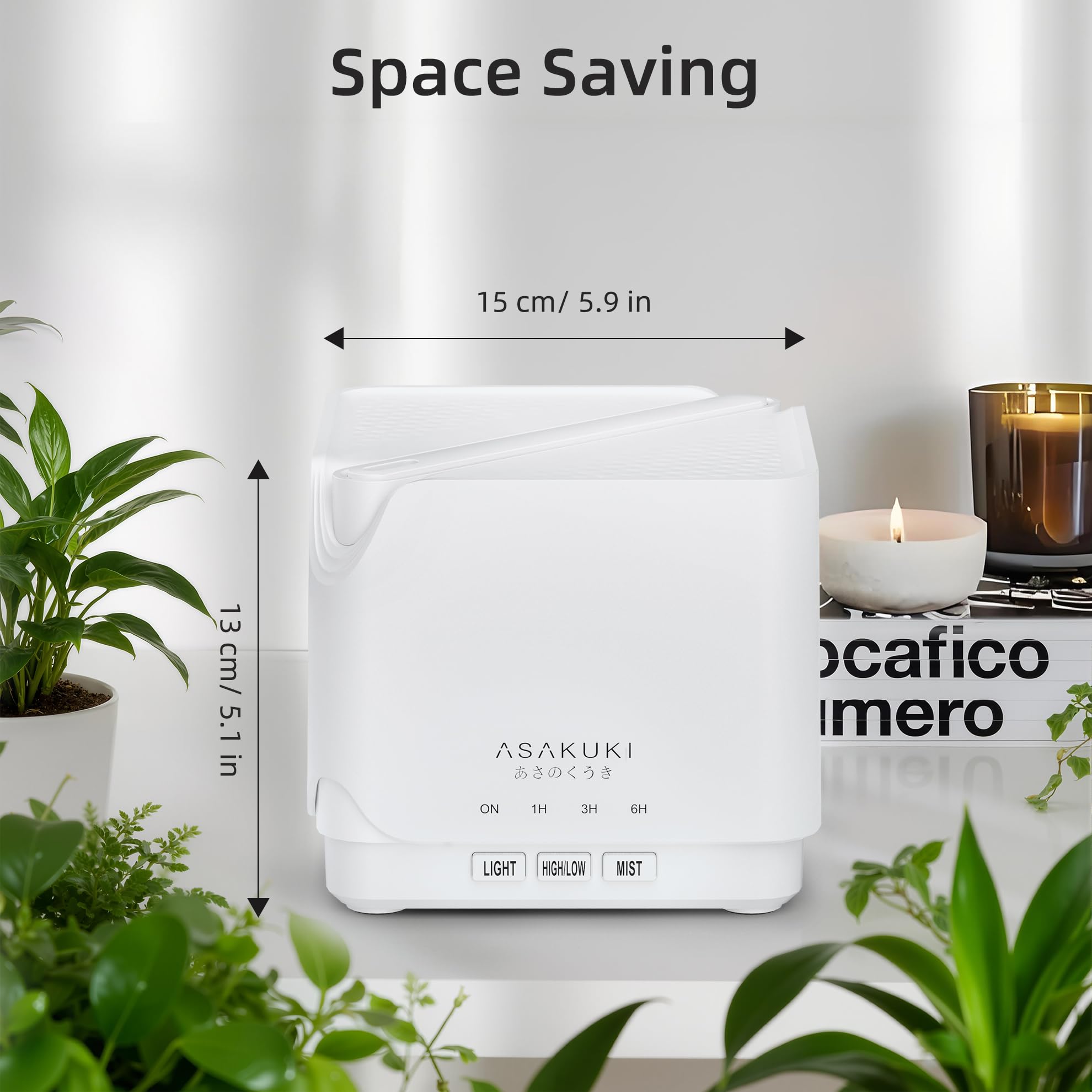 ASAKUKI diffuseur design blanc: belle intégration esthétique pour votre intérieur.