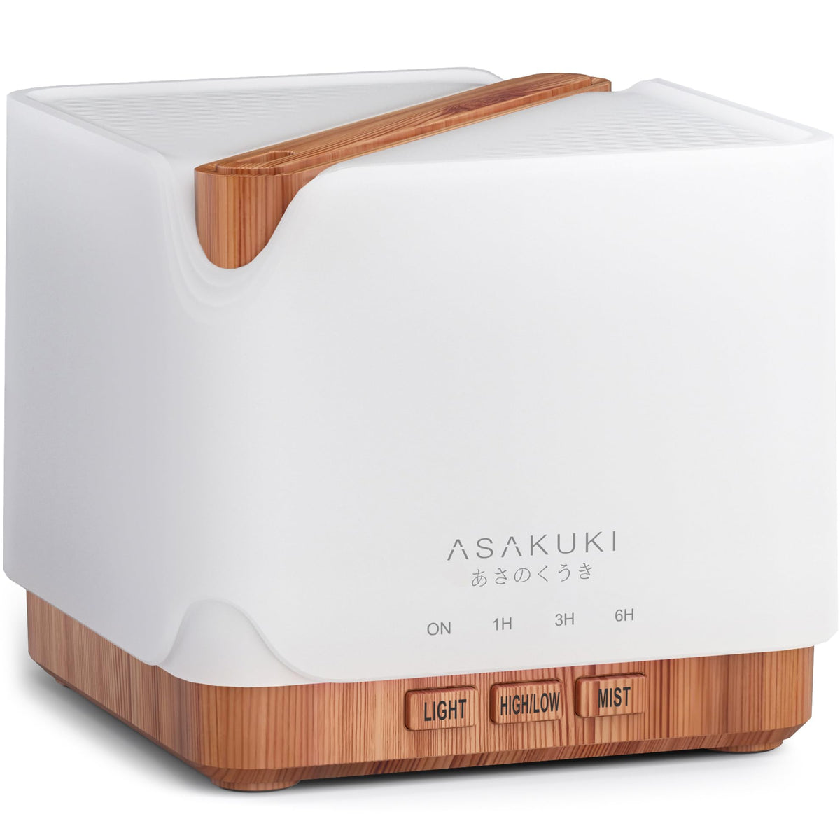 ASAKUKI diffuseur huiles essentielles 700 ml, réservoir généreux pour sessions aromatiques prolongées.