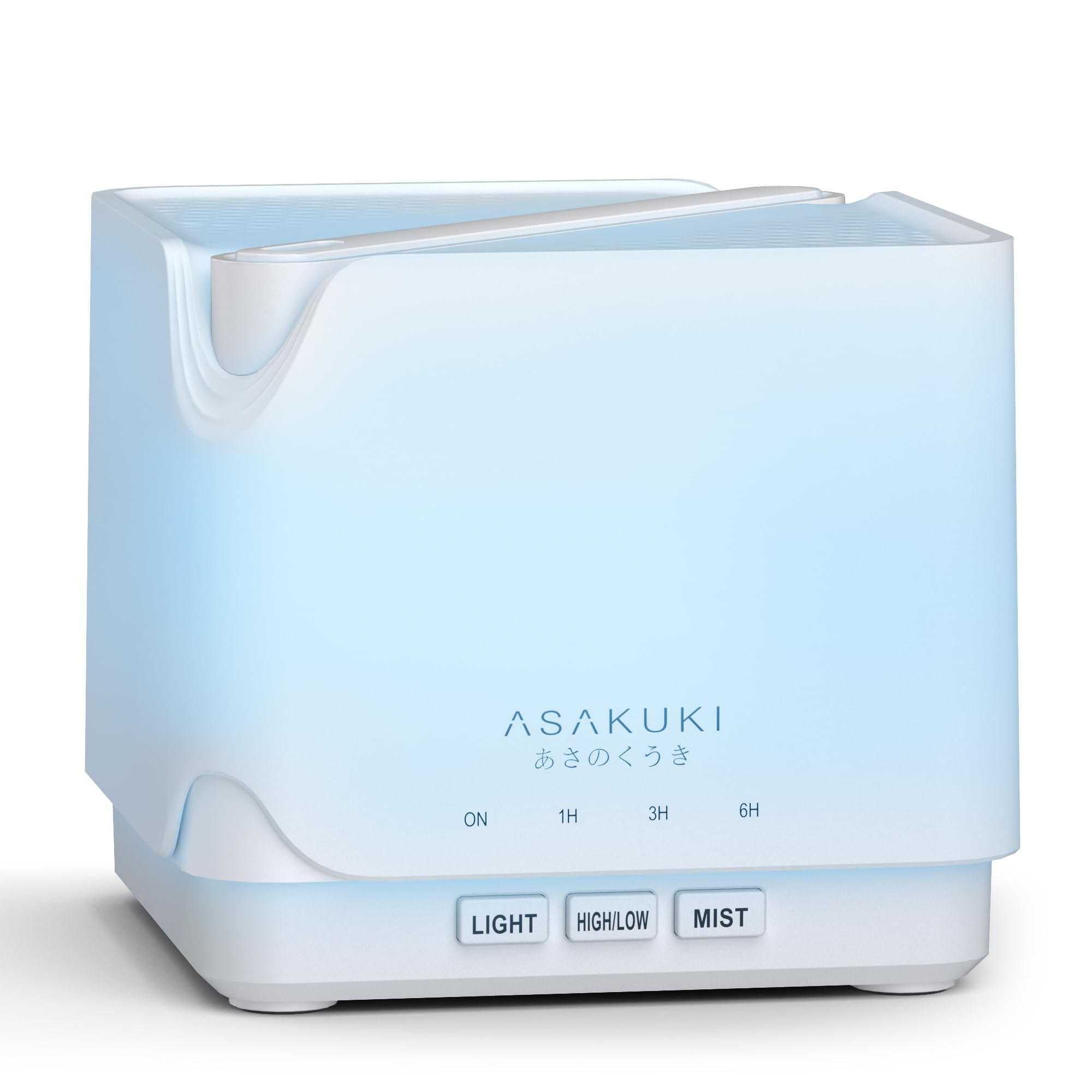 ASAKUKI diffuseur huiles essentielles 700 ml blanc: diffusion silencieuse et ambiance calme.