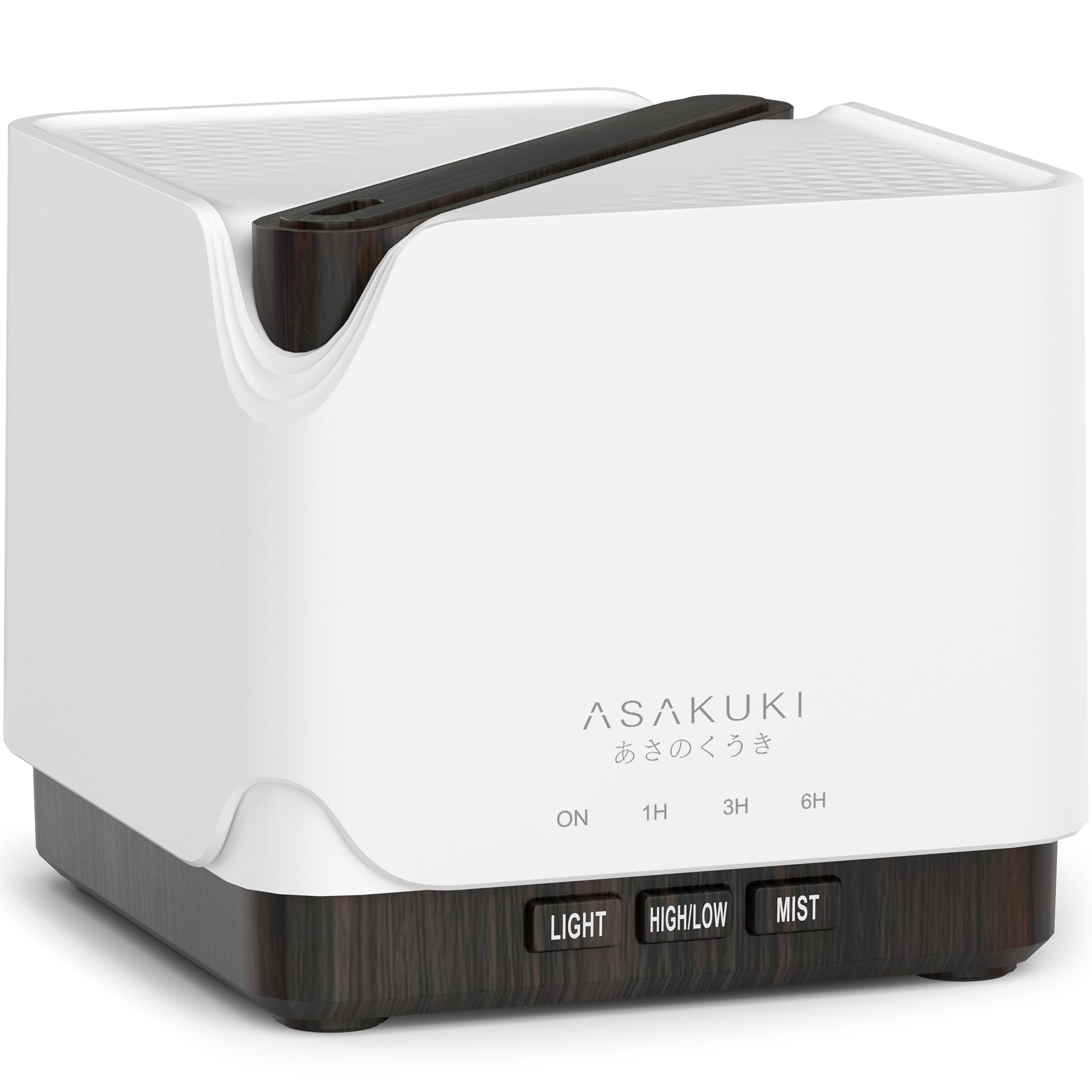 ASAKUKI Diffuseur huile essentielle 700 ml bois brun, créant une ambiance apaisante
