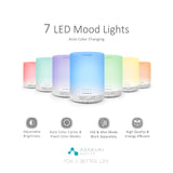 ASAKUKI humidificateur 5 en 1 pour aromathérapie et bien-être à domicile