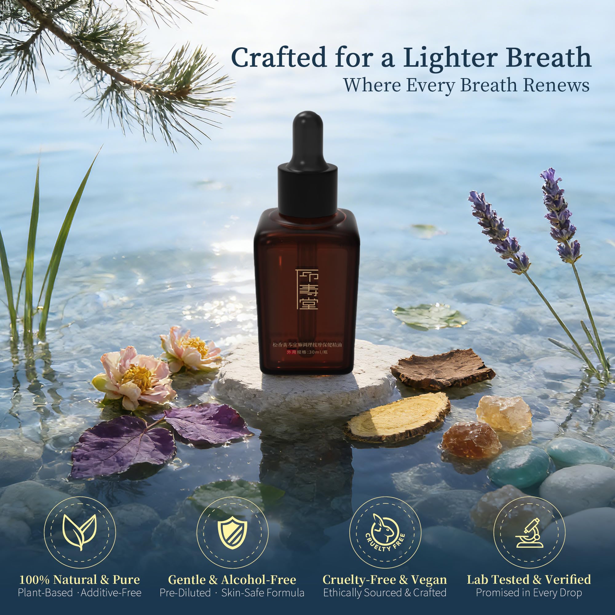 Breeze Asanté Labs, diffusion facile pour clarifier l’espace et favoriser une respiration libre.