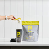 Bol de pudding protéiné avec Ascent Casein vanille après l’entraînement