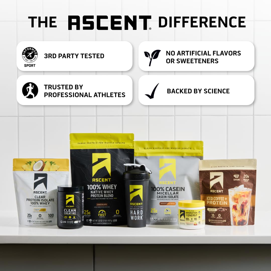 Ascent Clear Whey préparation légère et rafraîchissante après séance
