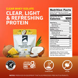Ascent Clear Whey sans arômes artificiels, profil clair et sain