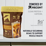 Ascent Poudre Protéinée Café Glacé verre froid rafraîchissant et nourrissant