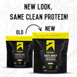 Ascent Whey Native étiquette sans gluten et sceau de qualité.