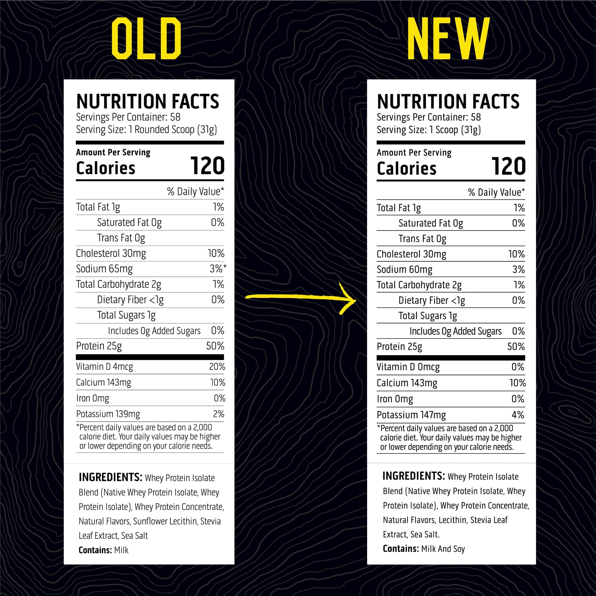 Ascent Whey Native sans sucre ajouté pour une nutrition propre.