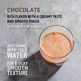Ascent Whey Protéine Chocolat 2 lb — mélange facile dans un shaker après effort.