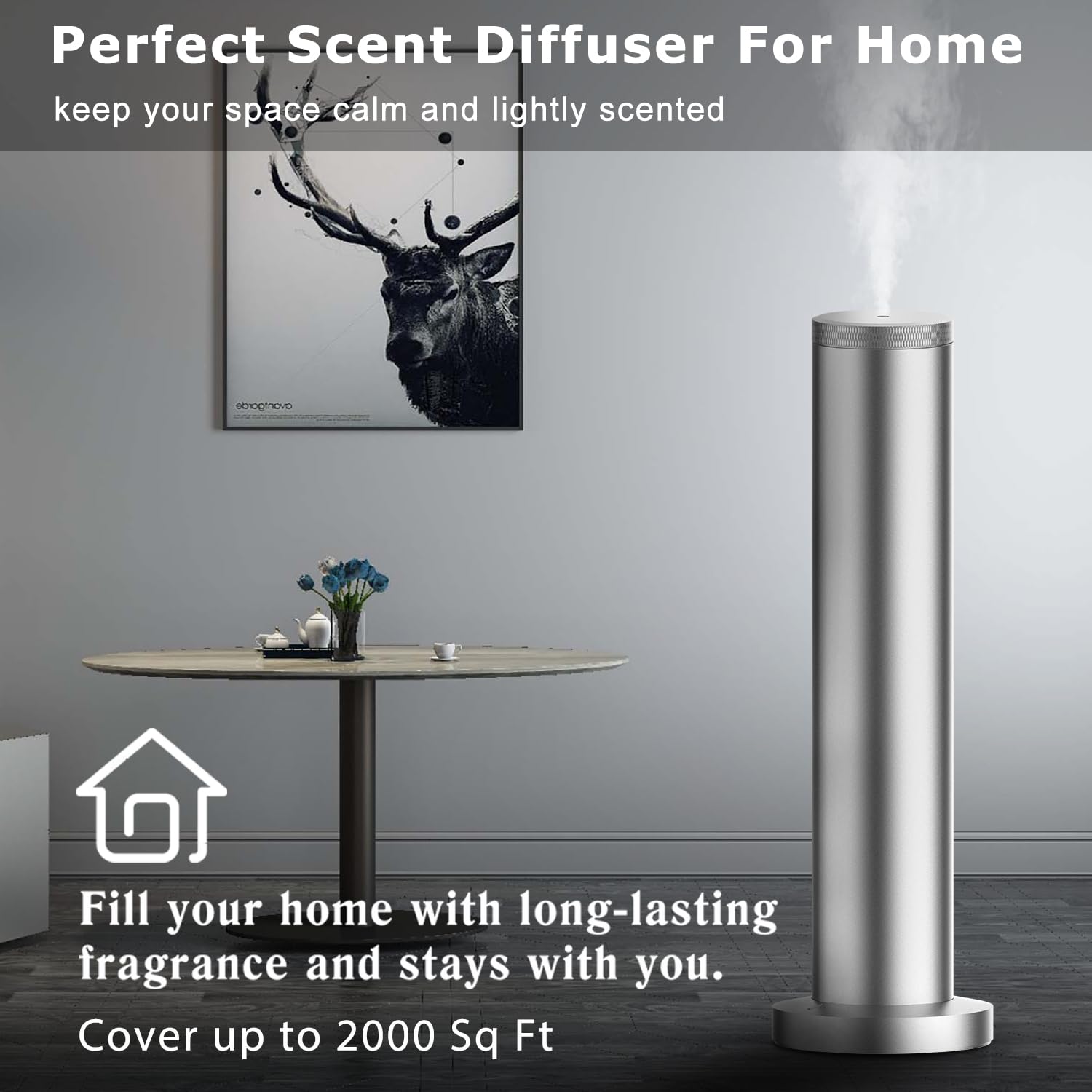 ASCENTYER Diffuseur portable idéal pour grands espaces.