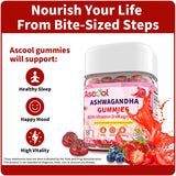 Gommes Ascool Ashwagandha avec absorption rapide pour le stress quotidien.