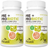 Ascuoli Probiotiques – Bouteille vue de face pour un soutien digestif quotidien.