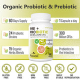 Ascuoli Probiotiques: 15 herbes organiques renforcent le confort digestif.