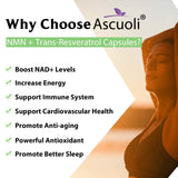 Visuel 3-en-1 Ascuoli NMN Resveratrol et extrait de poivre noir