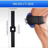 ASEKACK Fermeture velcro: poche glace maintenue sans glisser.