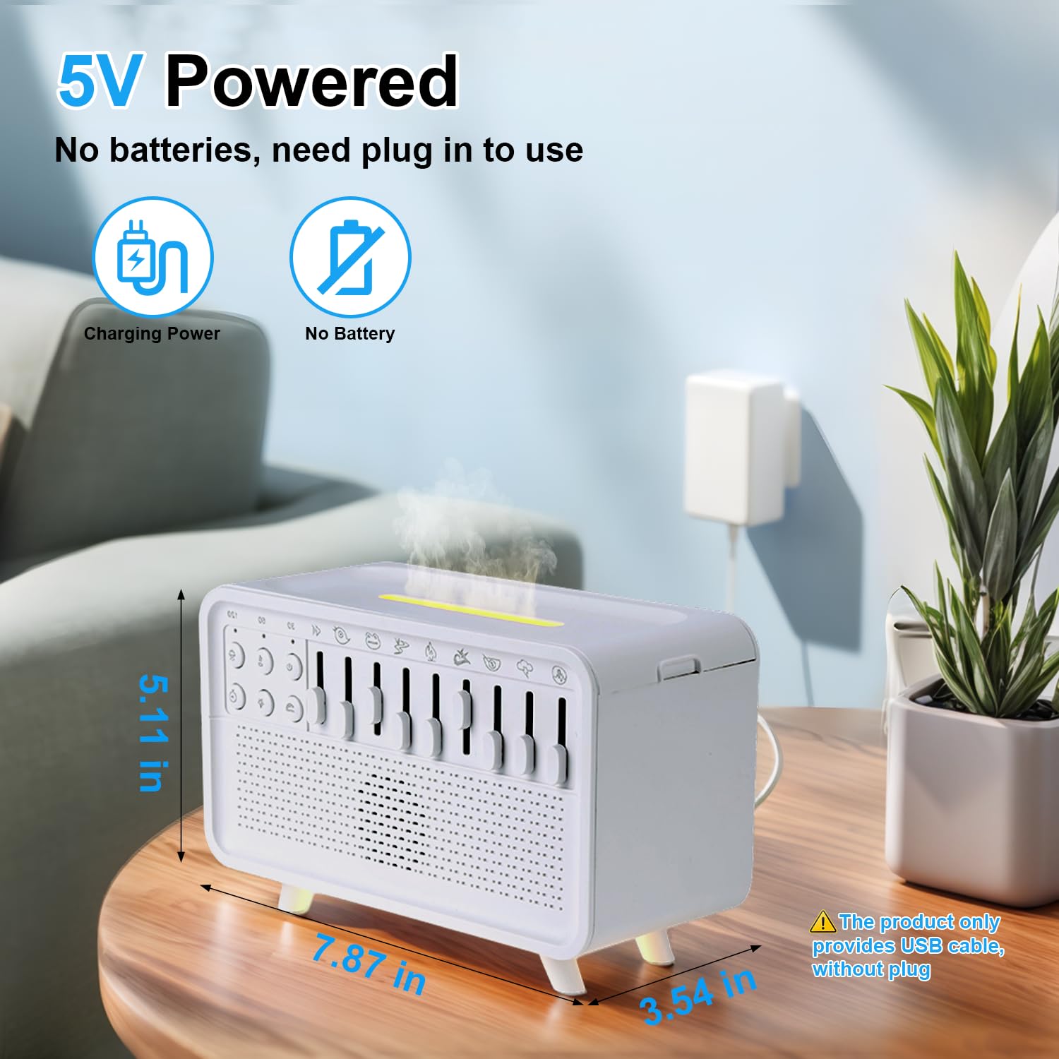 ASFHJP humidificateur-usb-compact pour bureau silencieux et pratique