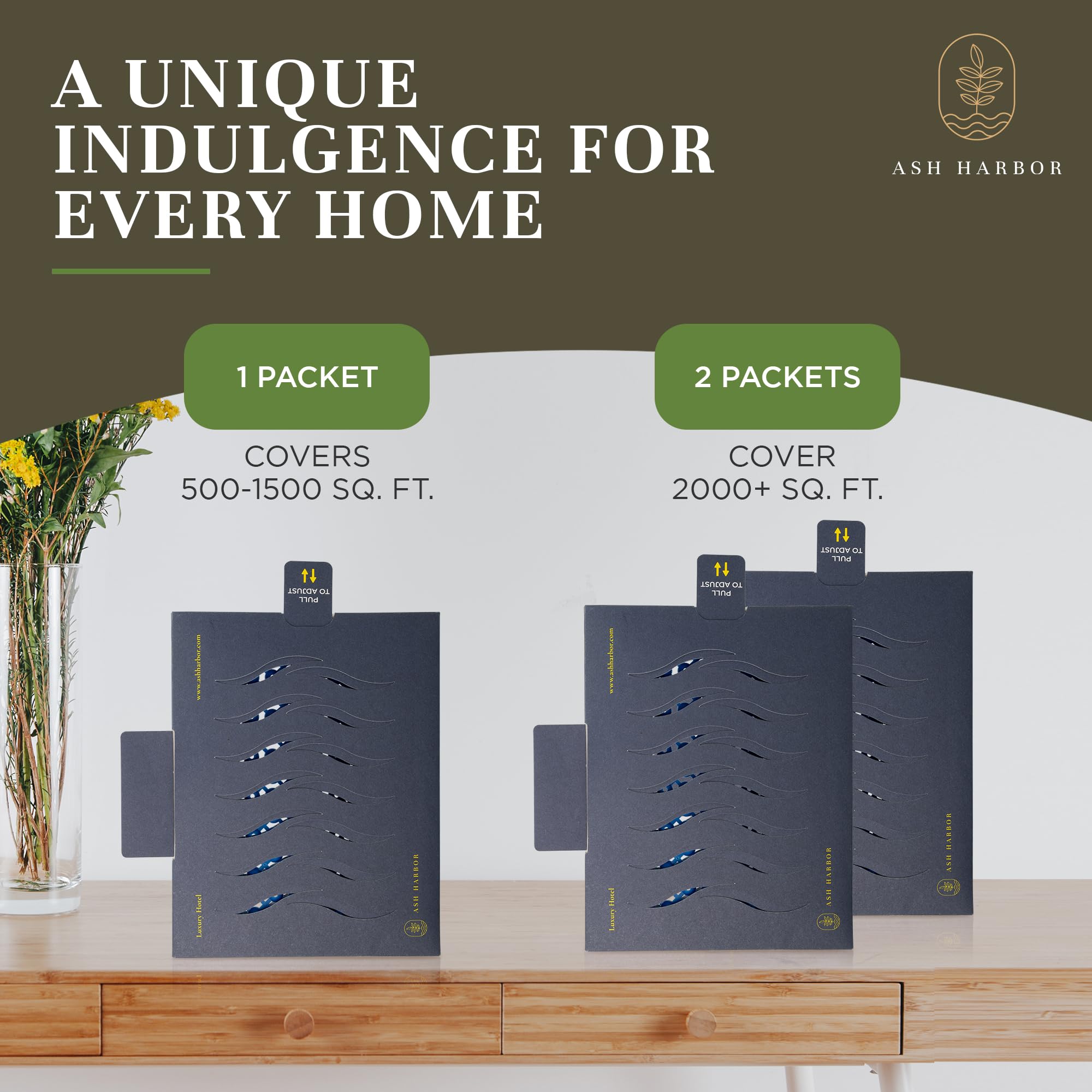 Ash Harbor pack senteurs pour maisons jusqu a 2000 pi2.