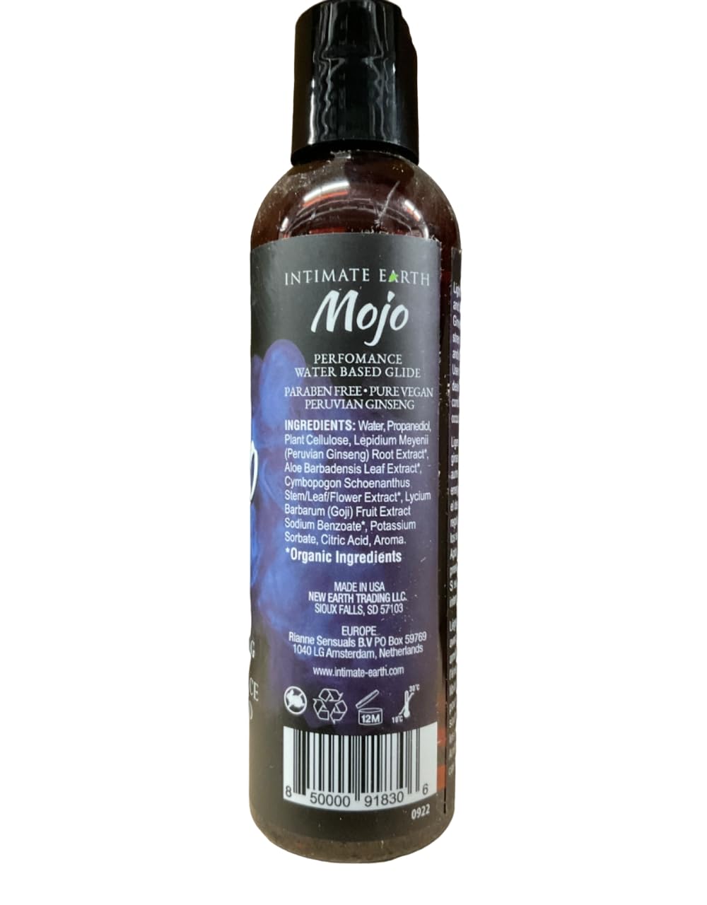 Ask Grandpa Mojo Peruvian Ginseng lubrifiant texture soyeuse pour une sensation douce.