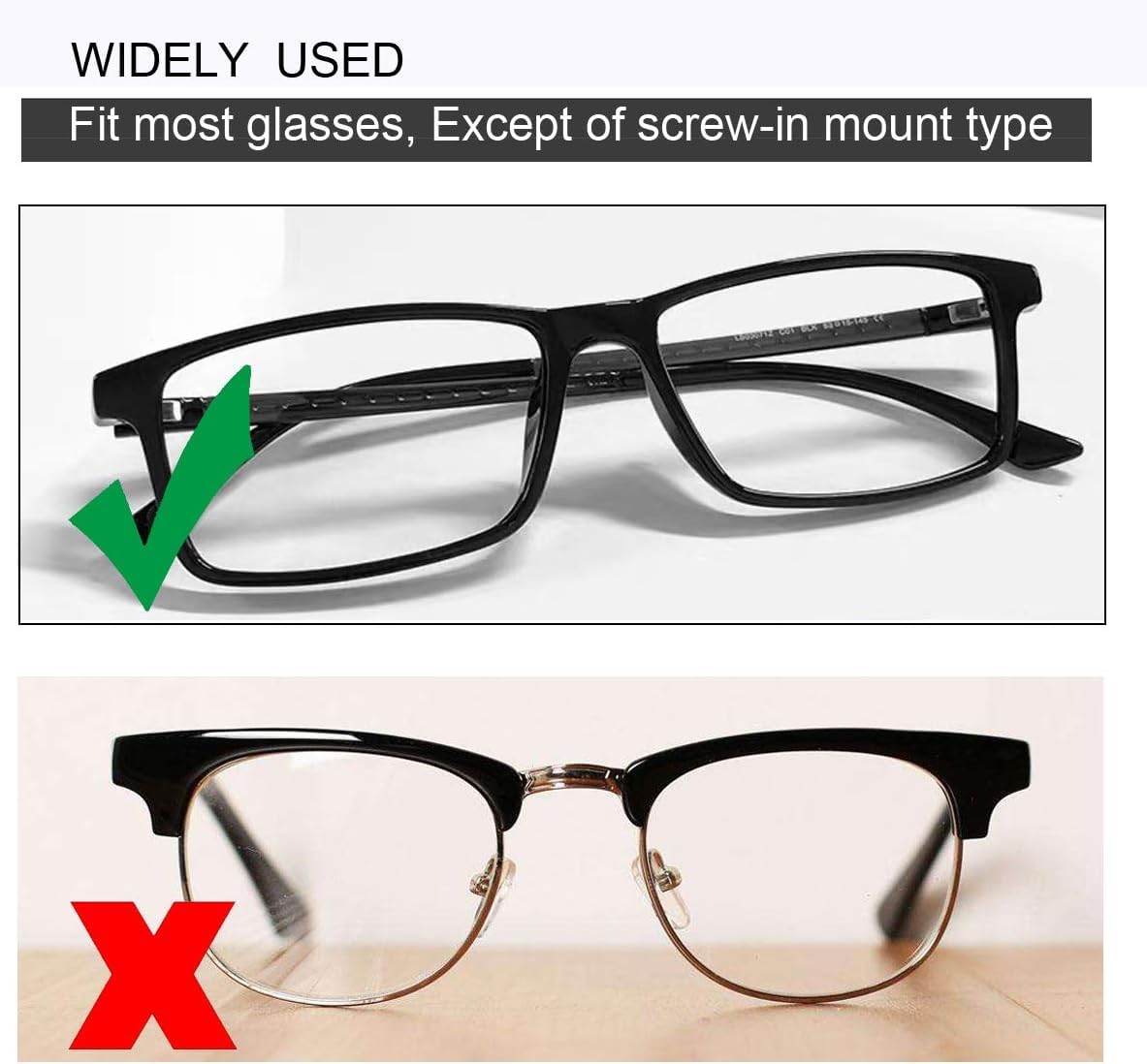 Askilt compatibilité universelle pour lunettes et lunettes de soleil.