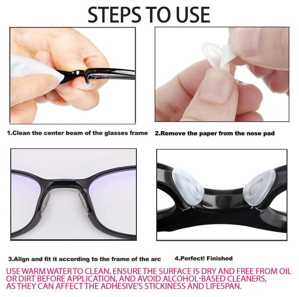 Askilt coussinets nasaux anti-glisse pour lunettes et montures variées.