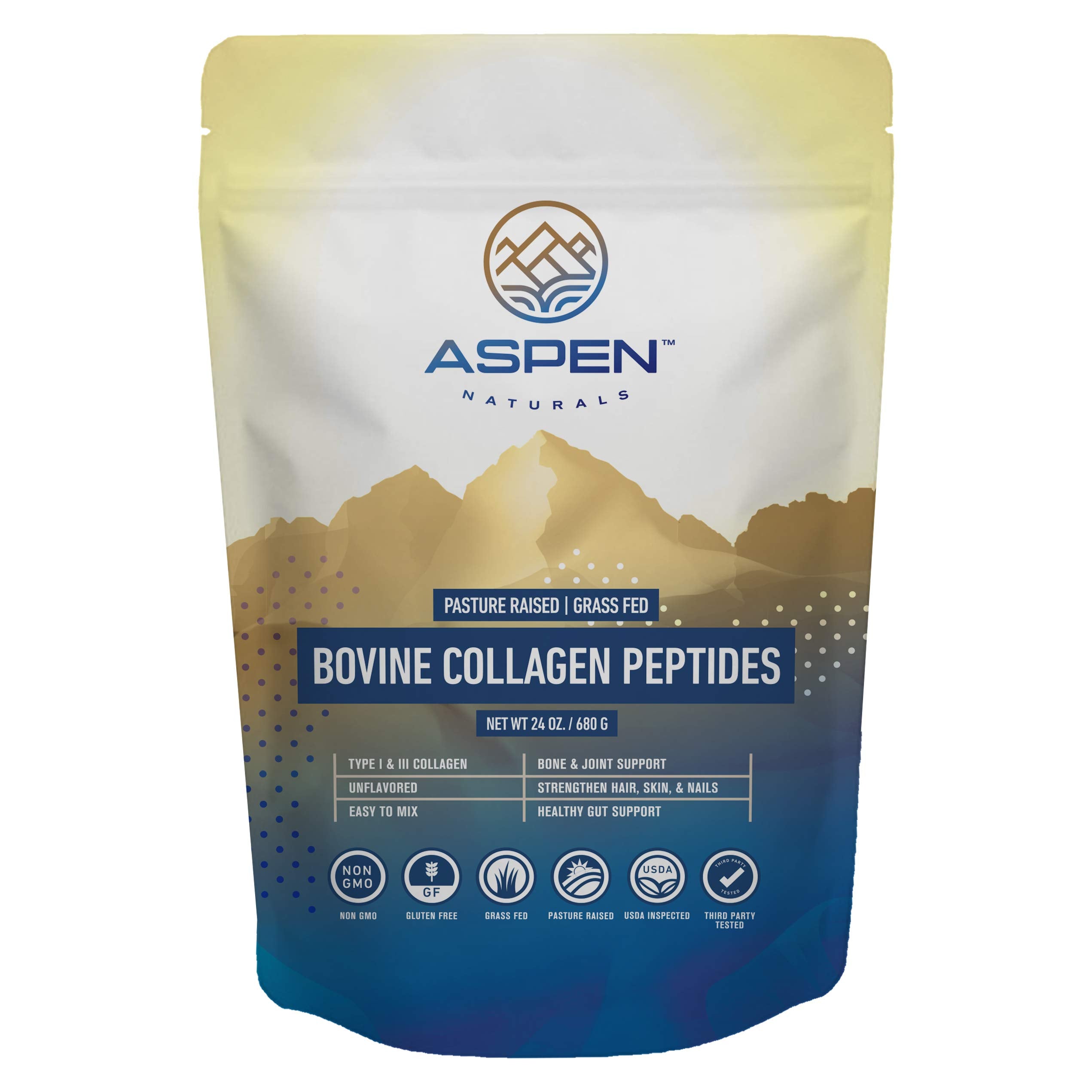 Aspen Naturals Collagene Bovin Poudre - ingredients sans arf4me