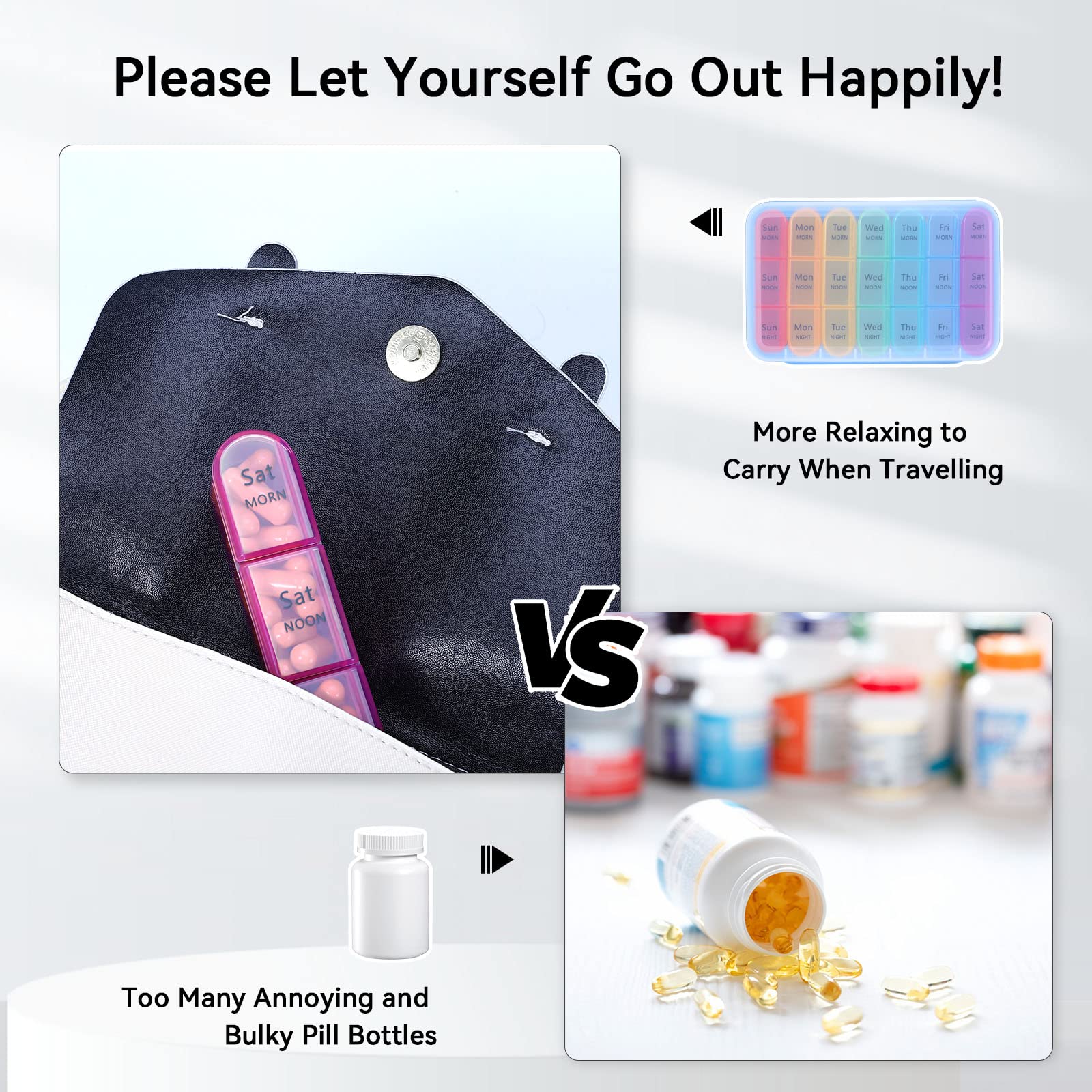 ASprink Pil Box sans BPA, choix sûr pour le quotidien.