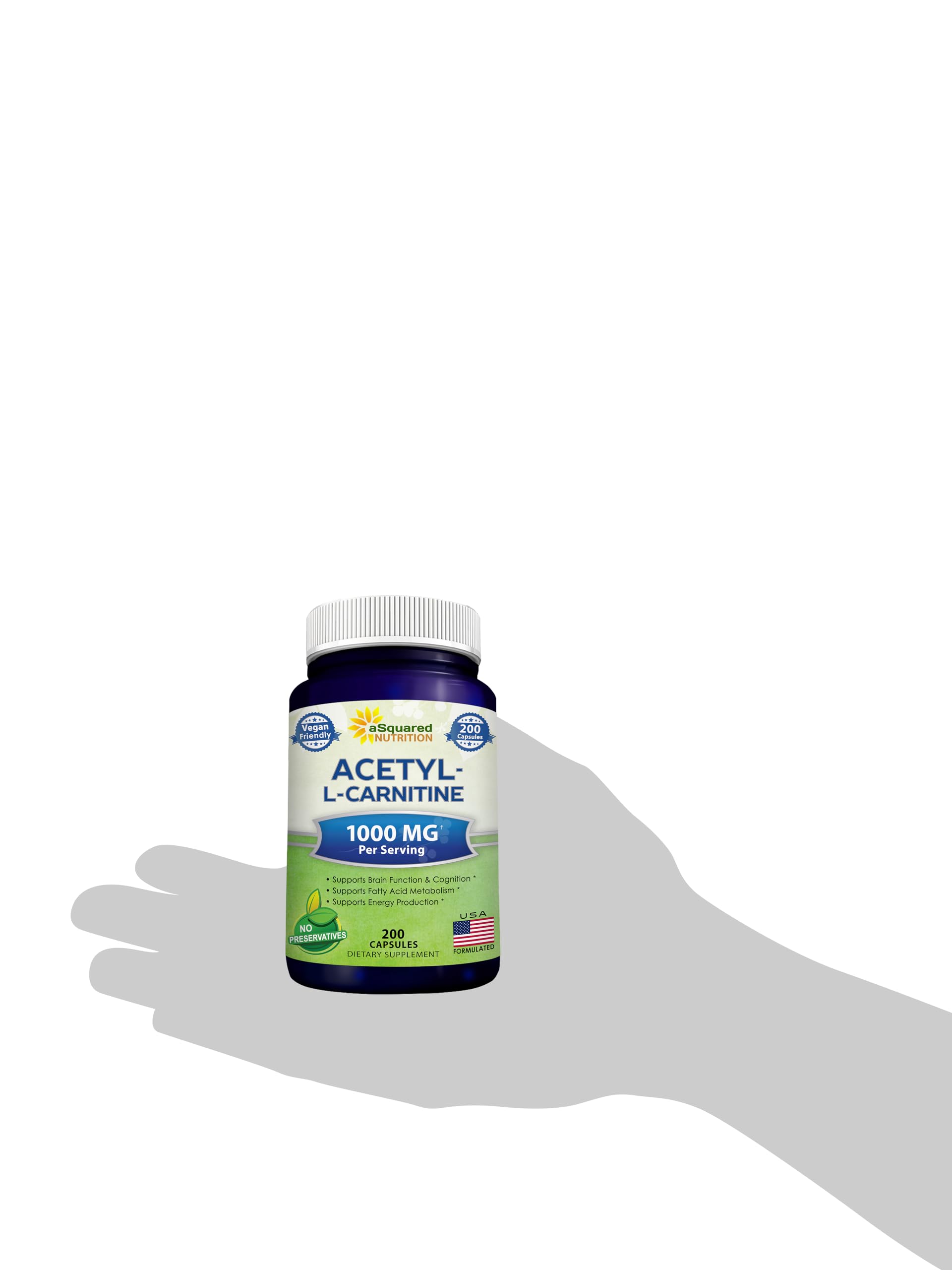 Approvisionnement durable de 100 jours avec aSquared Nutrition Acetyl L-Carnitine