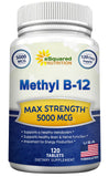 aSquared Nutrition B12 5000mcg – énergie soutenue.