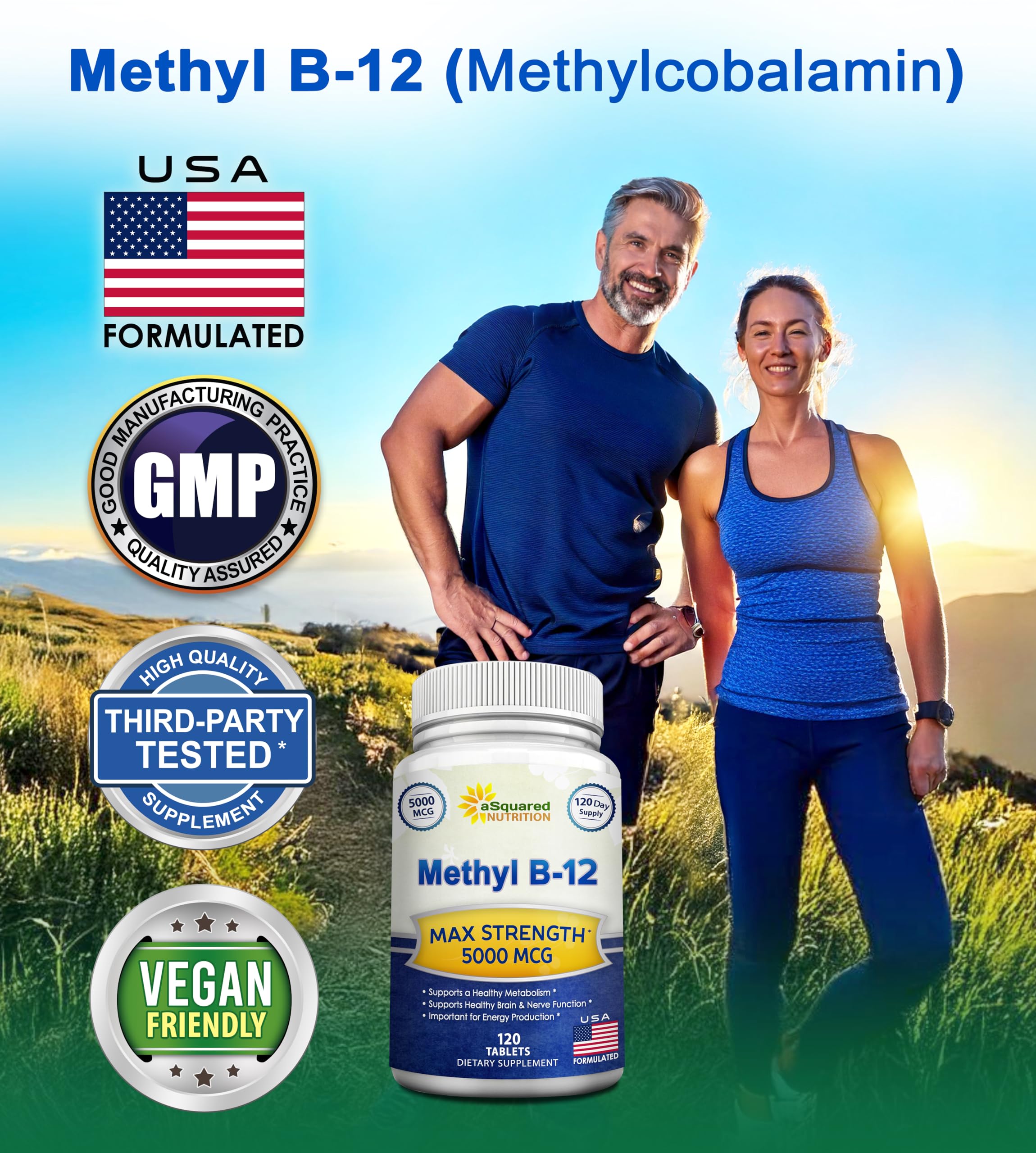 aSquared Nutrition B12 – soutien cognitif et digestion.