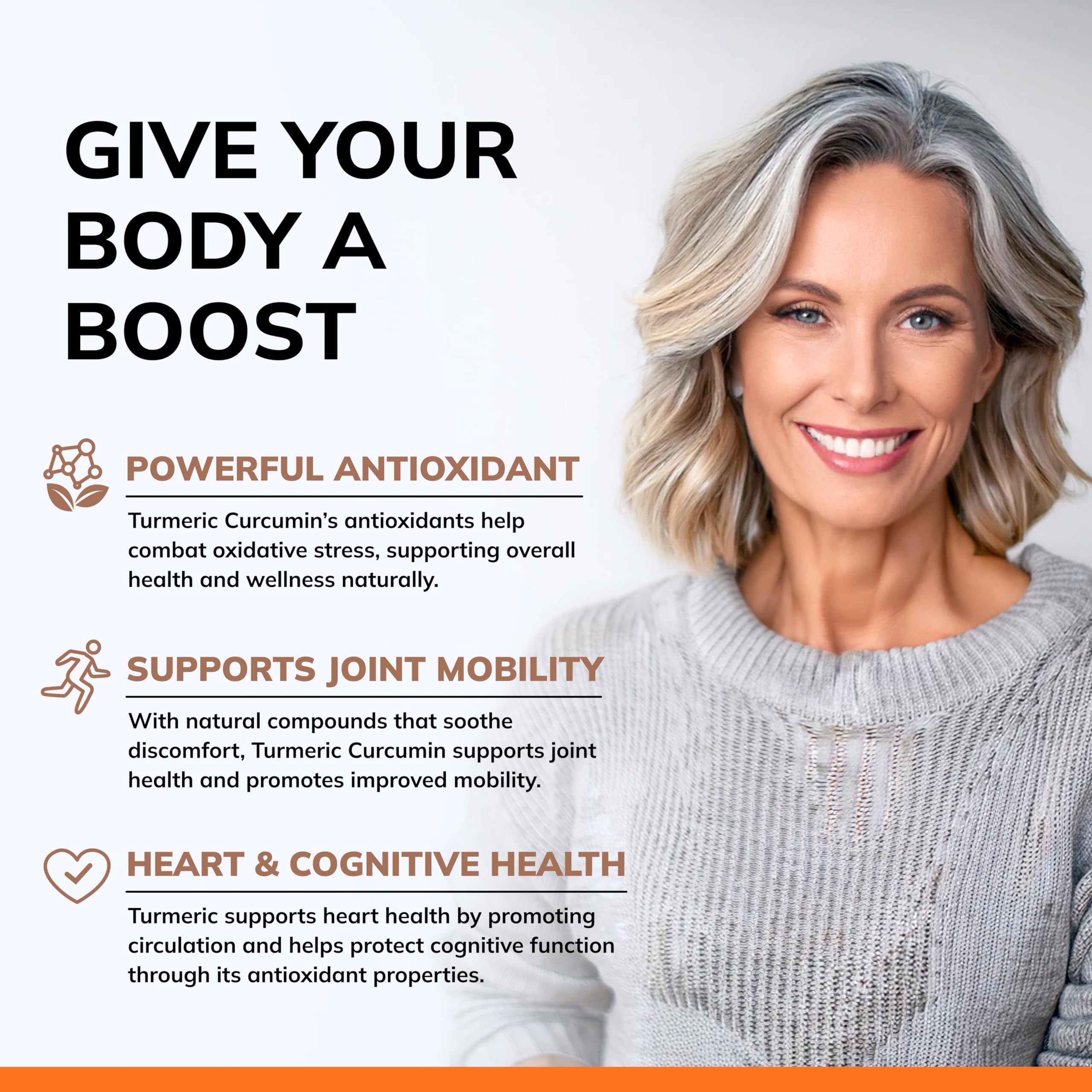 BioPerine dans la formule aSquared Nutrition Curcumine, amélioration potentielle absorption.