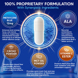Capsules Bleu de méthylène d’aSquared Nutrition, acide alpha-lipoïque et absorption améliorée
