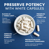 Capsules Bleu de méthylène d’aSquared Nutrition, cacao en poudre pour la circulation cérébrale