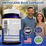 Capsules Bleu de méthylène d’aSquared Nutrition, prise pratique de 2 capsules