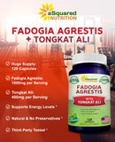 aSquared Nutrition, capsules tongkat-ali-400mg, endurance et récupération.