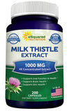 aSquared Nutrition chardon-marie gélules 1000mg – extrait naturel puissant pour le foie