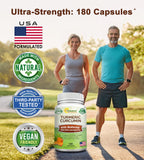 Capsules aSquared Nutrition Curcumine 180, faciles à intégrer au quotidien.