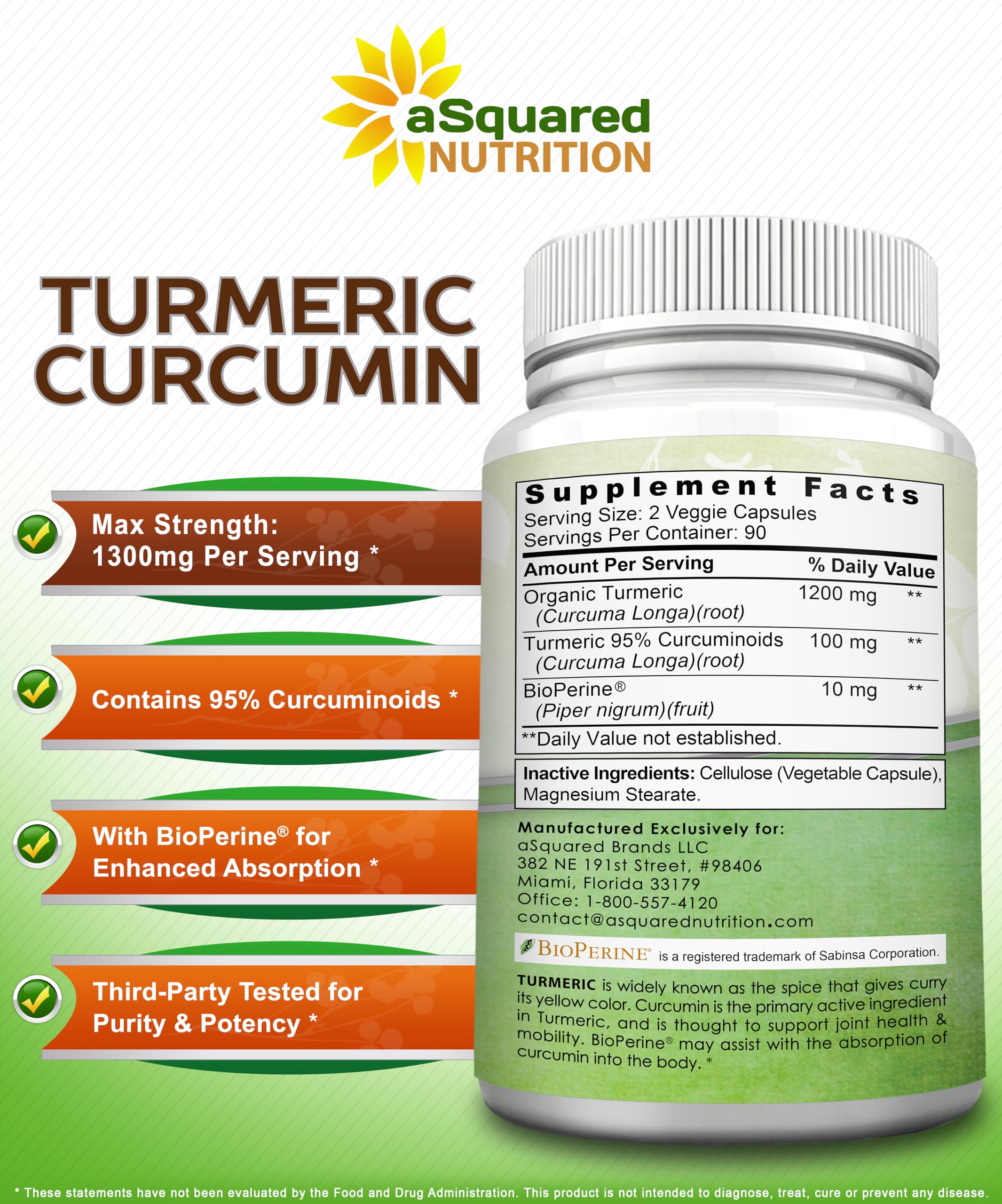 Gros plan sur les capsules aSquared Nutrition Curcumine, texture lisse et pratique.