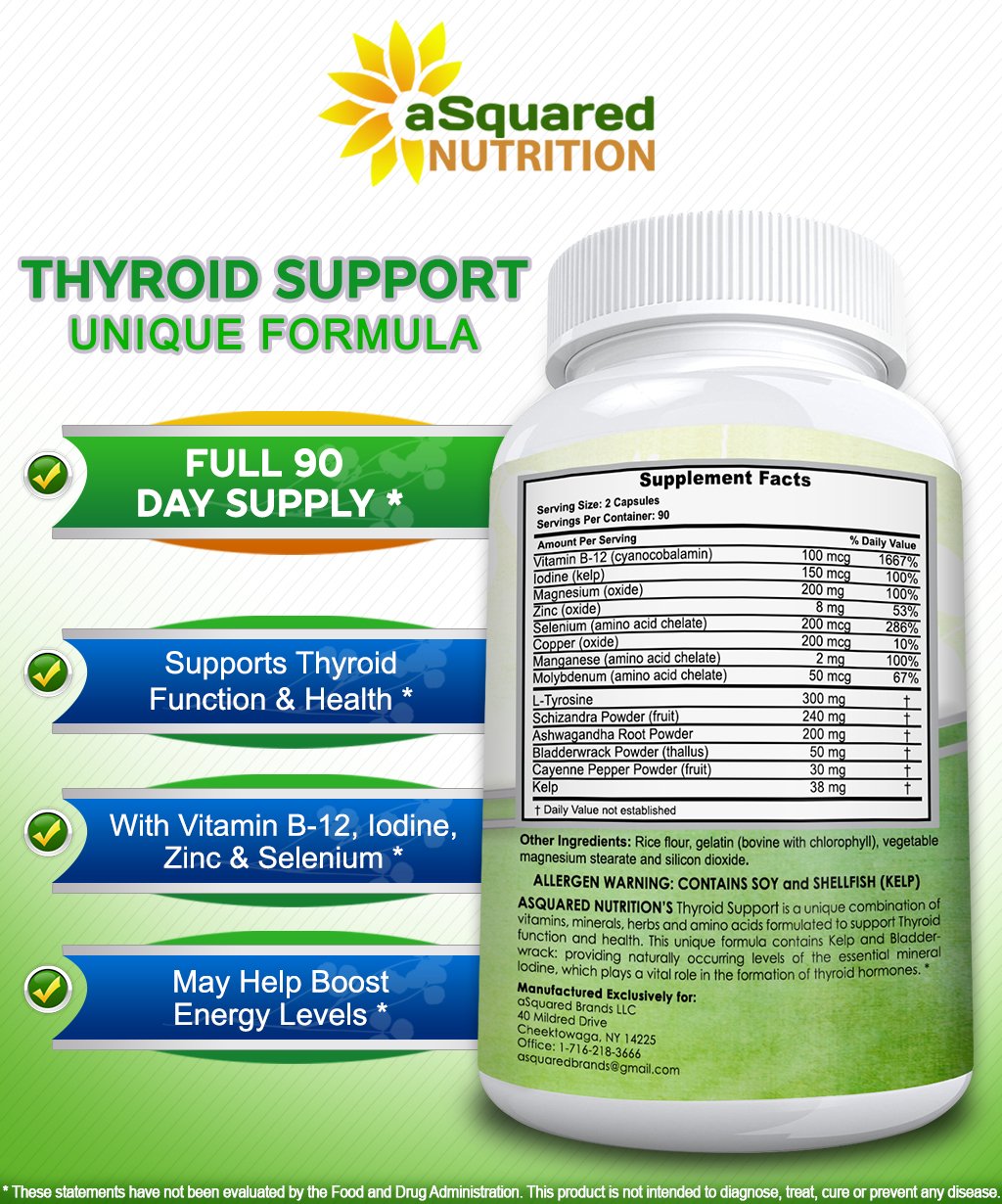 aSquared Nutrition – Étiquette montrant les doses et composants pour l’énergie.