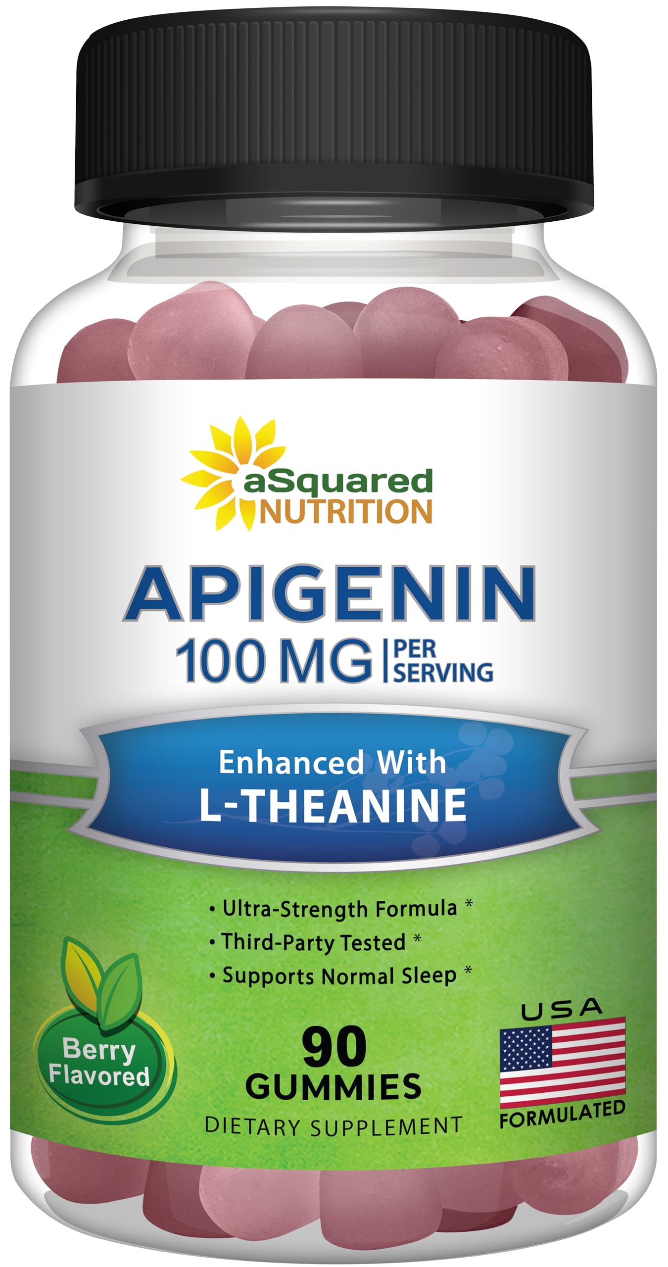 aSquared Nutrition Apigenin L-Theanine – emballage du produit, présentation pratique