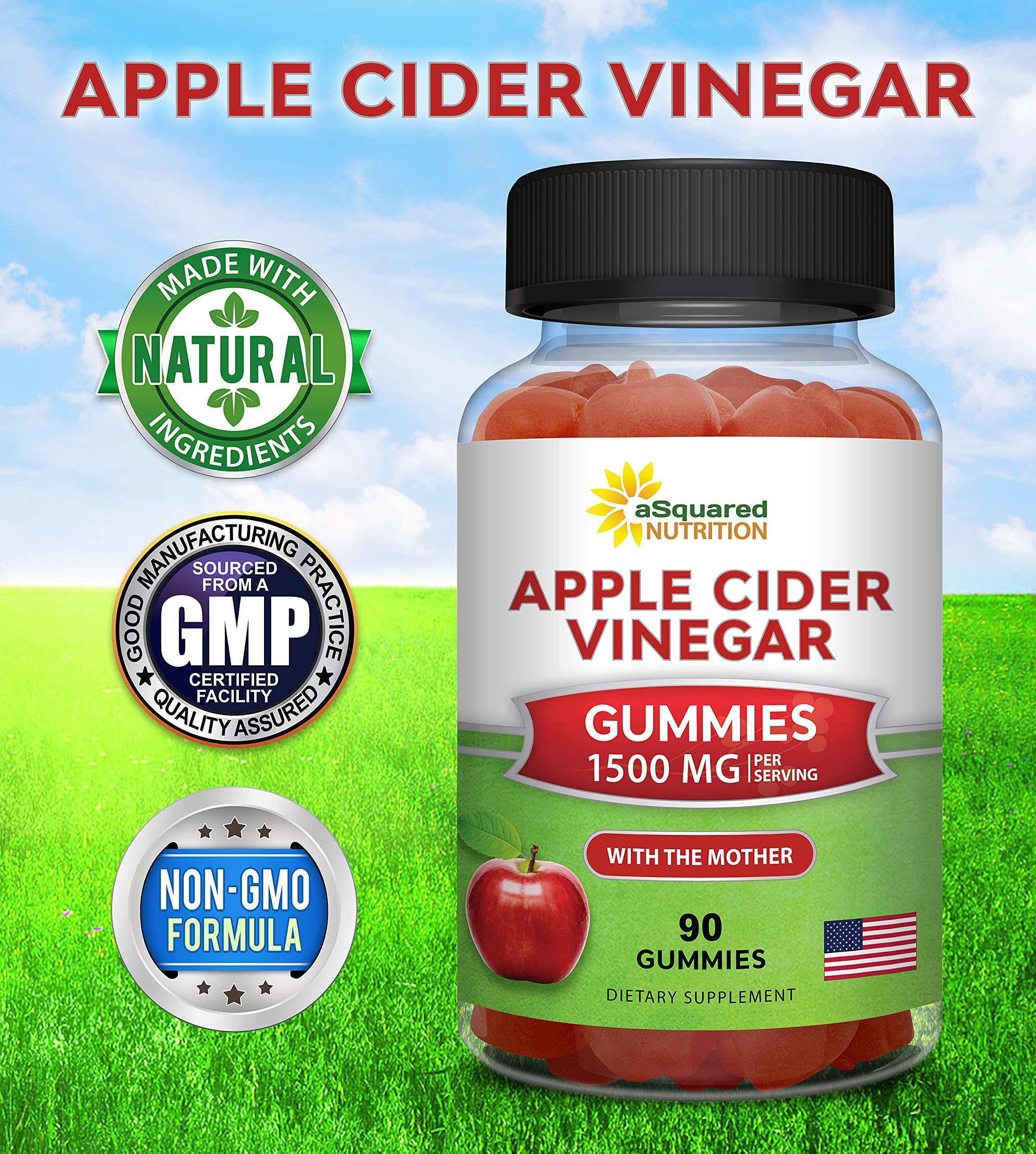 aSquared Nutrition Gommes soutien immunitaire et énergie potentielle