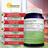 aSquared Nutrition, ingrédients clés fadogia-agrestis et tongkat-ali.
