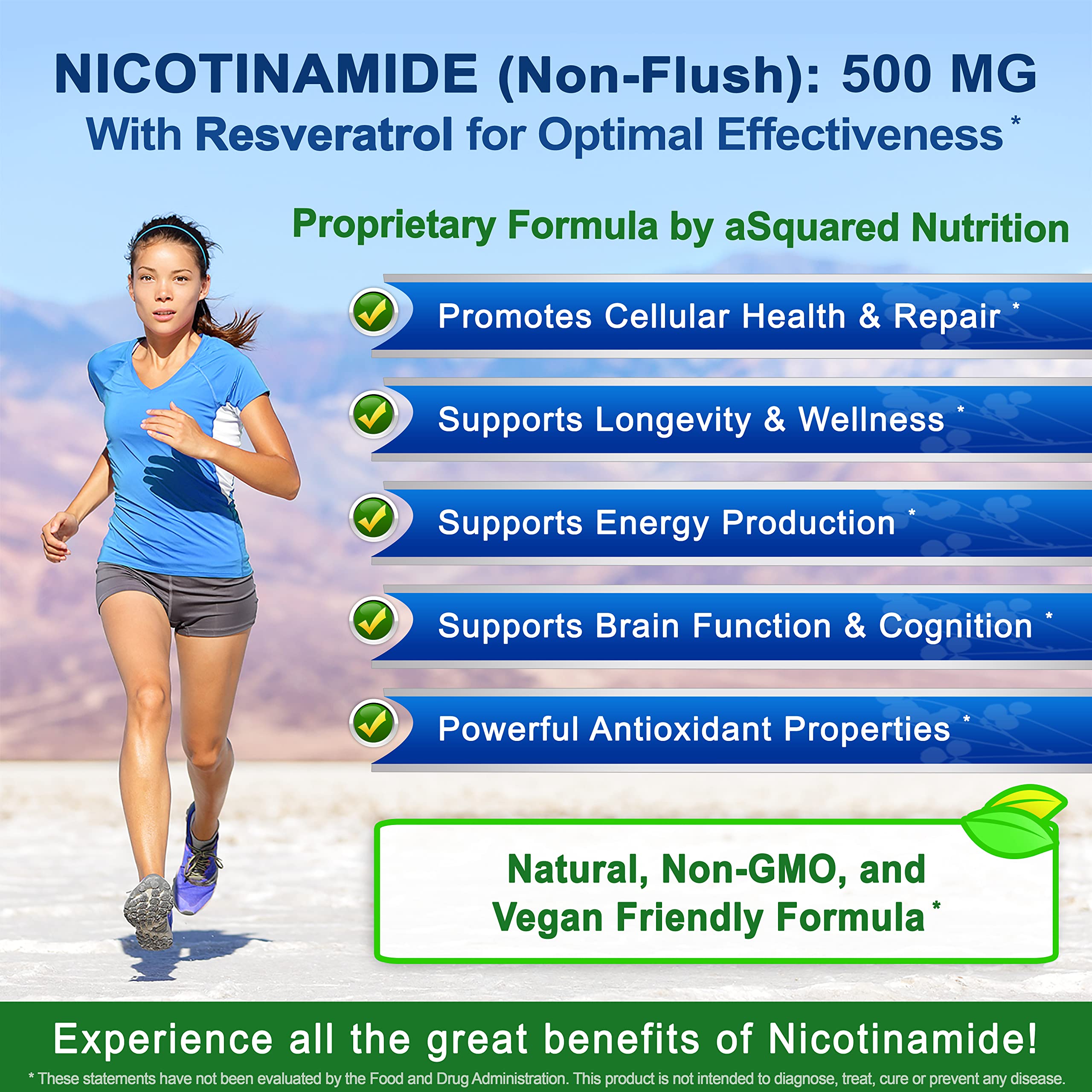 rituel quotidien aSquared Nutrition Nicotinamide Resveratrol pour une routine énergie