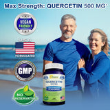 Quercétine dihydratée dans une capsule végétale aSquared Nutrition, facile à avaler.