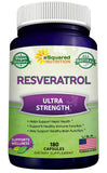 Bouteille Resveratrol aSquared Nutrition avec soutien antioxydant quotidien