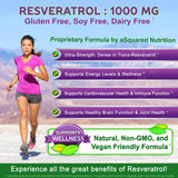 Capsules Resveratrol aSquared Nutrition dosage 1000 mg prêt pour l’usage quotidien