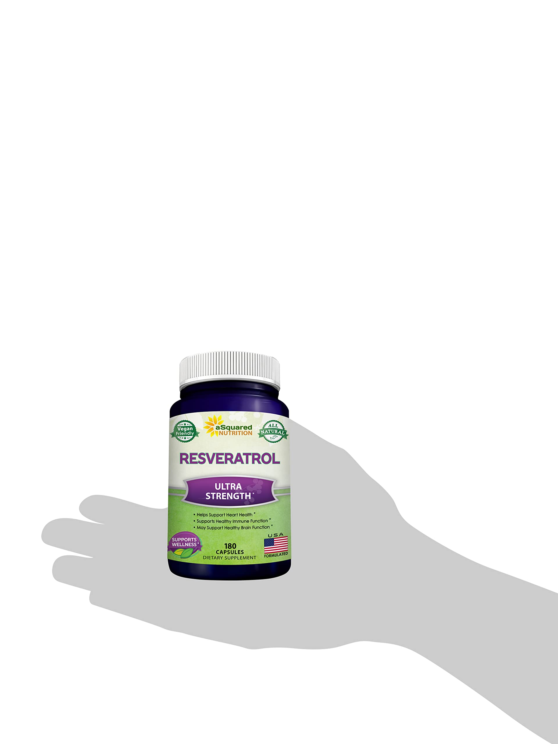 Ambiance bureau avec flacon Resveratrol aSquared Nutrition