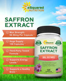 aSquared Nutrition Safran: capsules ouvertes montrant le dosage élevé