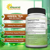 aSquared Nutrition Extrait thé vert EGCG – santé cardiaque et détox naturelle.